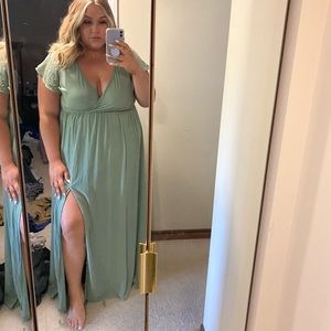 Sage Green Lulus Dress